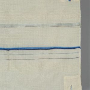 White with asymetric band of blue (New)